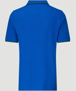 Wimbledon Men's Classic Polo with Championships Logo - Lapis Blue- Polo Shirts
