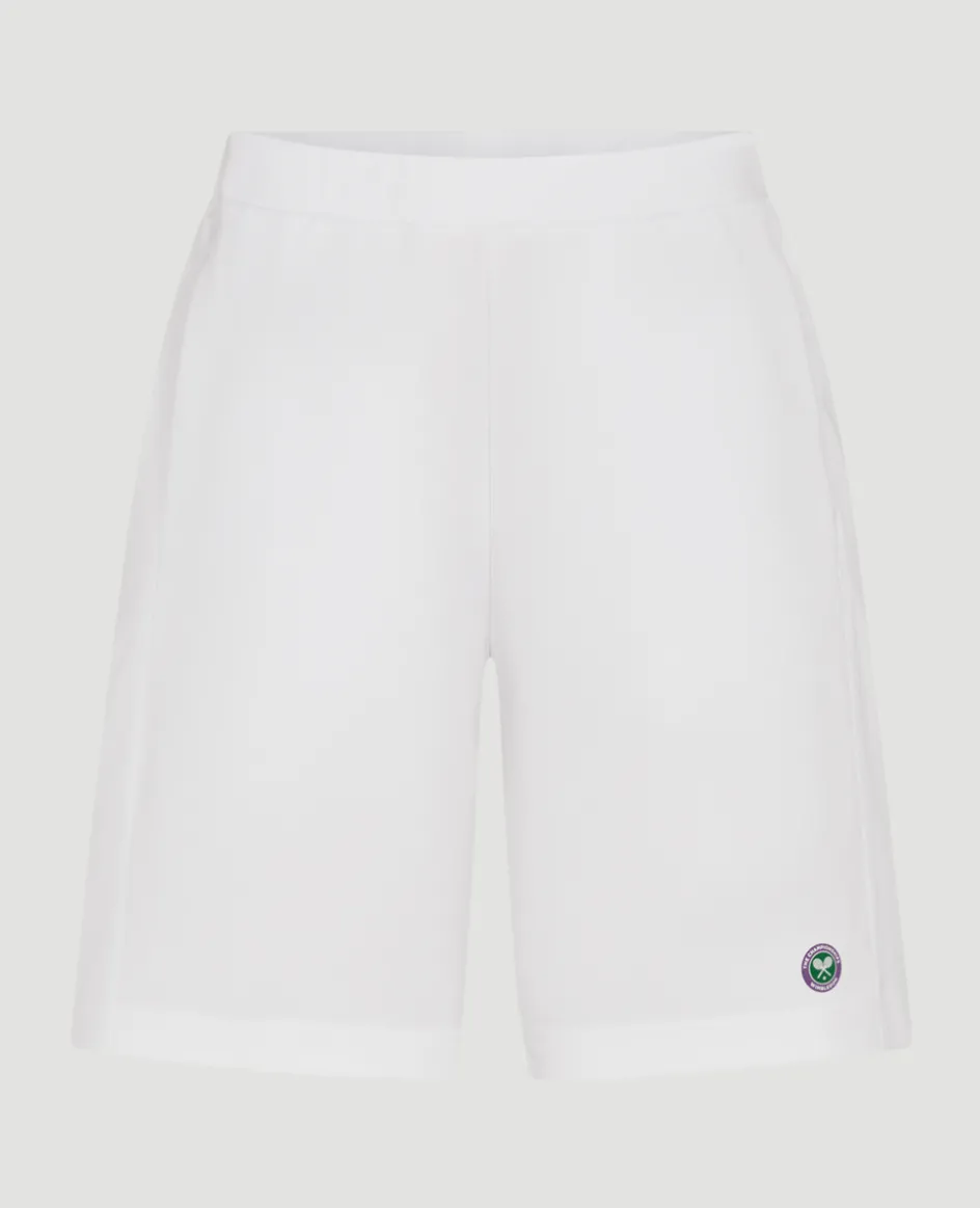 Wimbledon Mens Core Performance Shorts - White- Trousers & Shorts