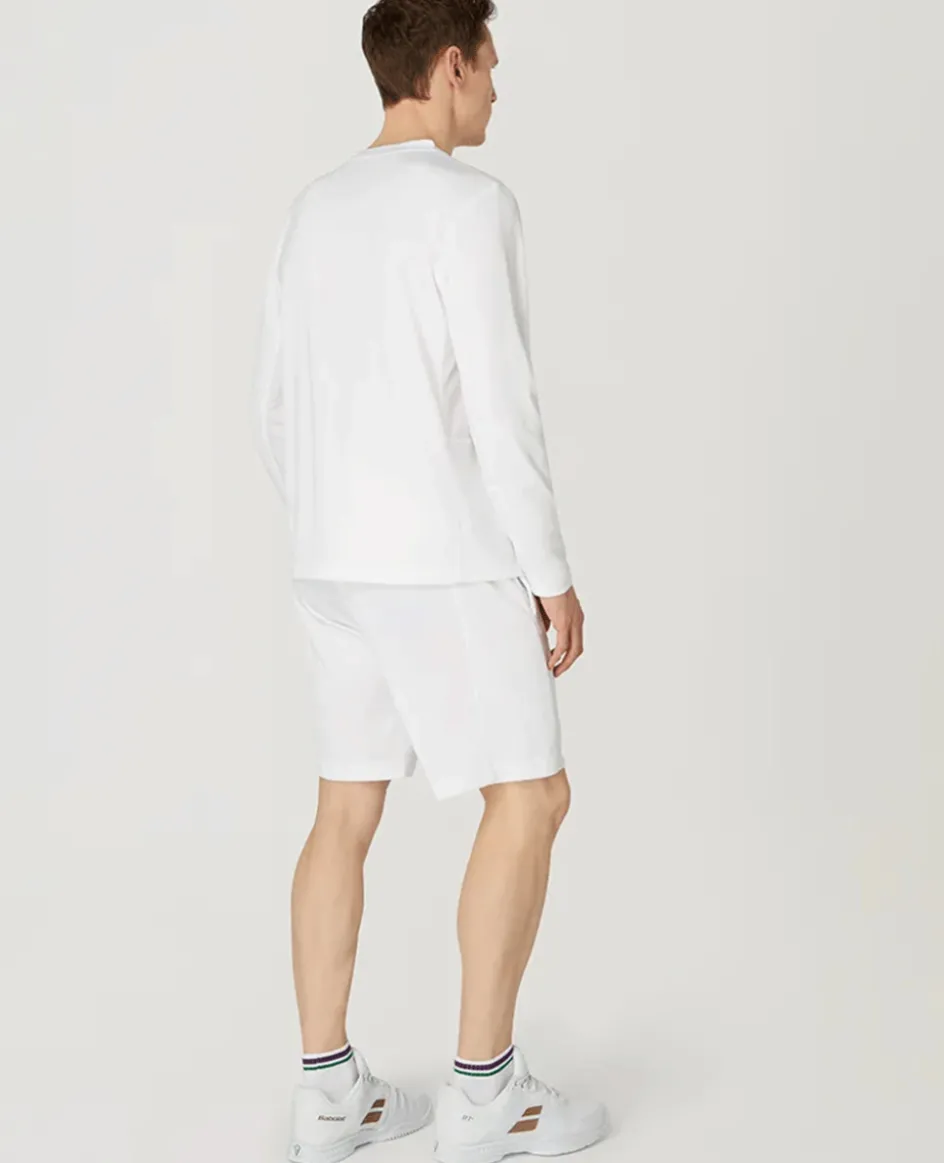 Wimbledon Mens Core Performance Shorts - White- Trousers & Shorts