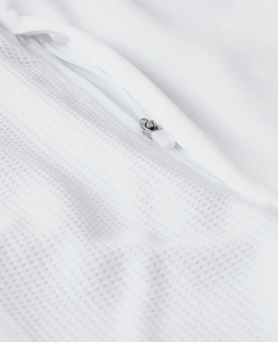 Wimbledon Mens Core Performance Shorts - White- Trousers & Shorts