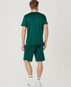 Wimbledon Mens Core Performance Shorts - Green- Trousers & Shorts
