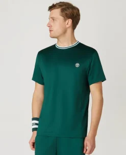 Wimbledon Mens Core Performance Tee - Green- T-Shirts