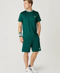 Wimbledon Mens Core Performance Tee - Green- T-Shirts
