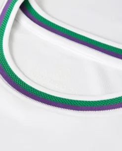 Wimbledon Mens Core Performance Tee - White- Tops & T-Shirts|T-Shirts