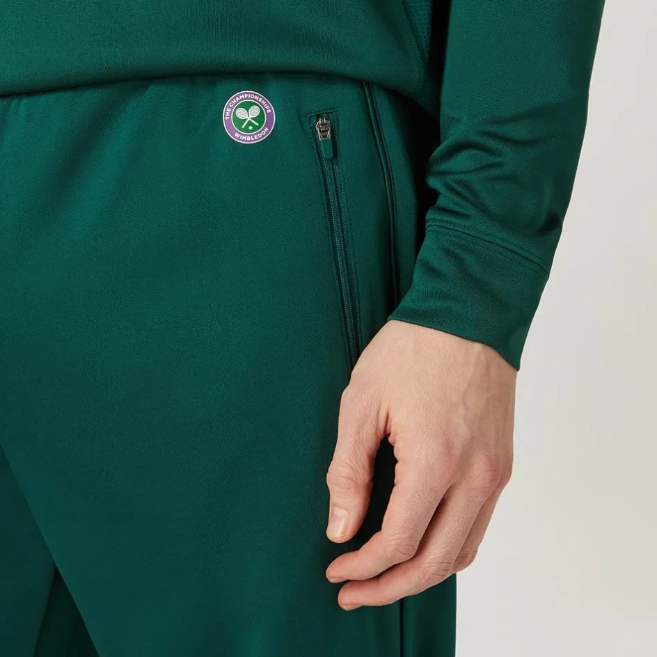 Wimbledon Mens Core Performance Track Pant - Green- Trousers & Shorts