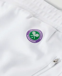 Wimbledon Mens Core Performance Track Pant - White- Trousers & Shorts|Trousers & Shorts