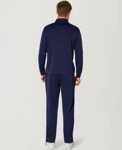 Wimbledon Mens Core Performance 1/4 Zip Training Top - Navy- Sweatshirts & Hoodies|Sweatshirts & Hoodies