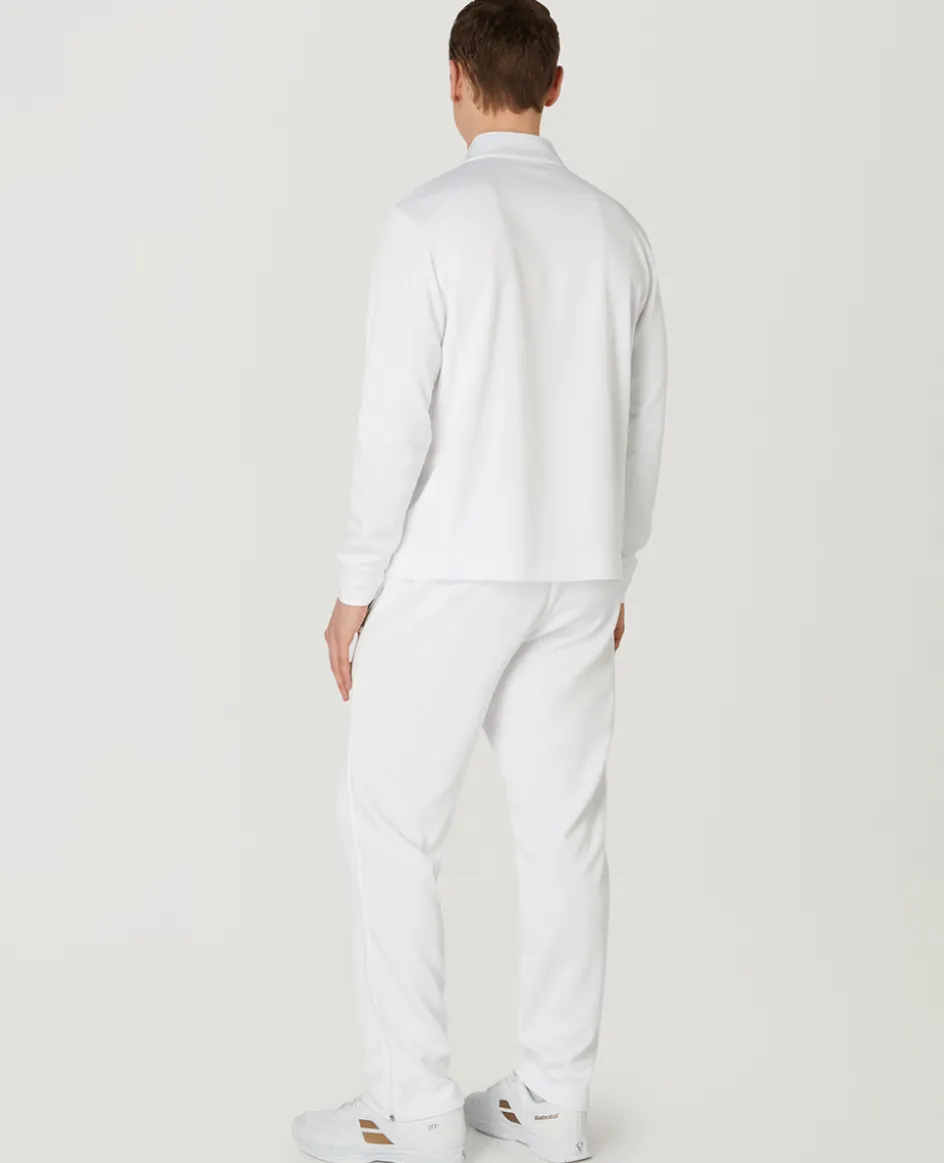 Wimbledon Mens Core Performance 1/4 Zip Training Top - White- Sweatshirts & Hoodies|Sweatshirts & Hoodies