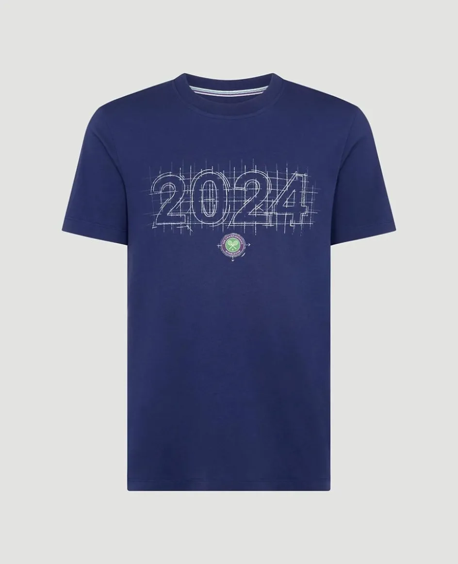 Wimbledon Mens 2024 Dated T-Shirt - Navy- T-Shirts