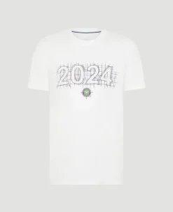 Wimbledon Mens 2024 Dated T-Shirt - White- T-Shirts