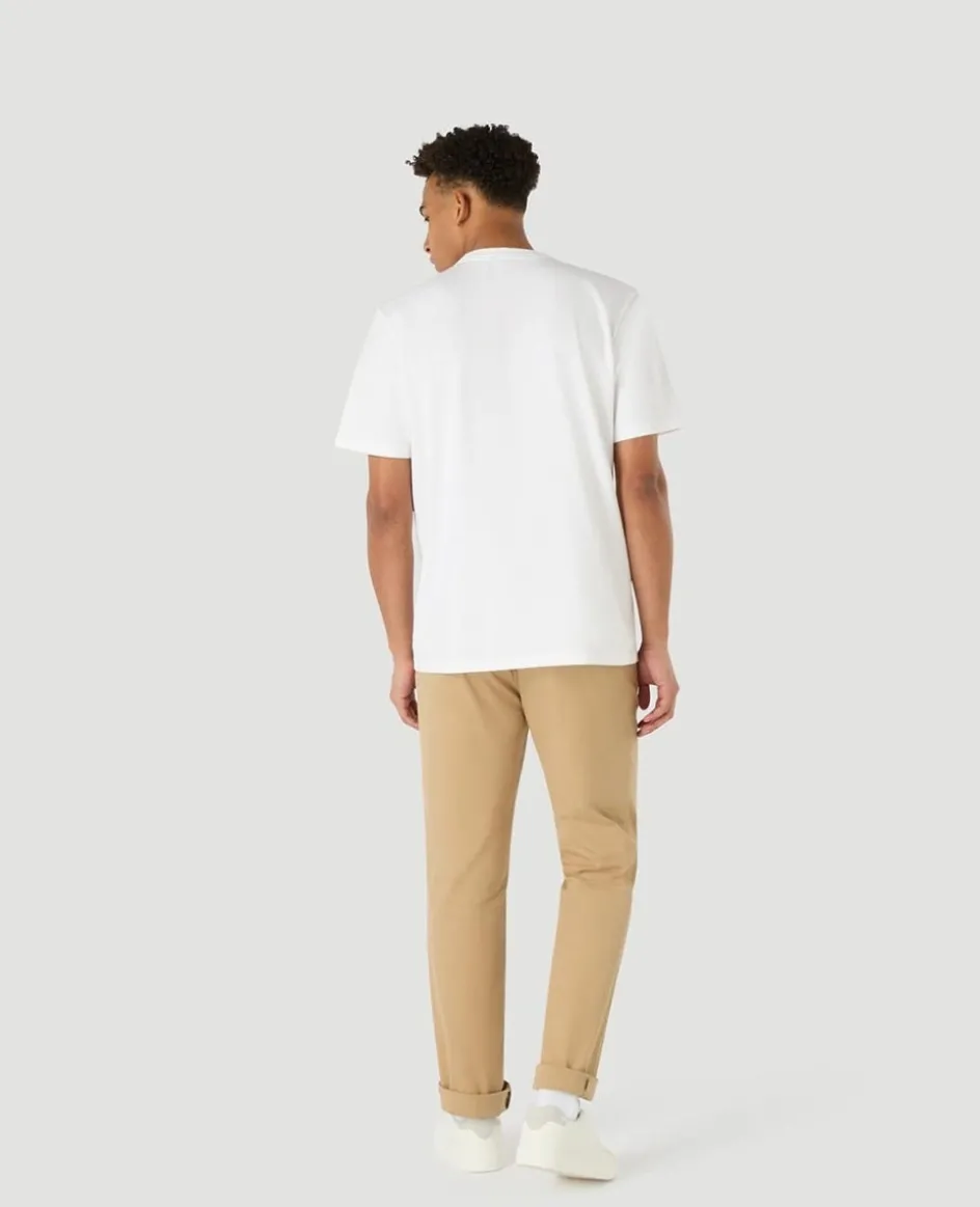 Wimbledon Mens Embroidered Logo T-Shirt - White- T-Shirts