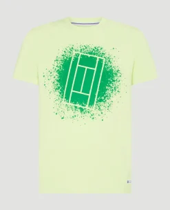 Wimbledon Mens Grass Court T-Shirt - Lime- T-Shirts