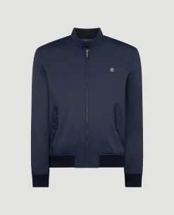 Wimbledon Mens Harrington Jacket - Navy- Jackets & Coats