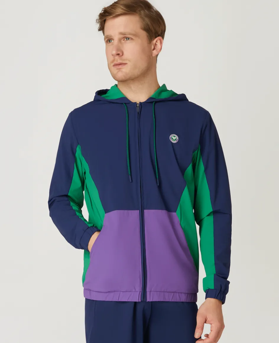 Wimbledon Mens Hooded Jacket - Multi- Jackets & Coats