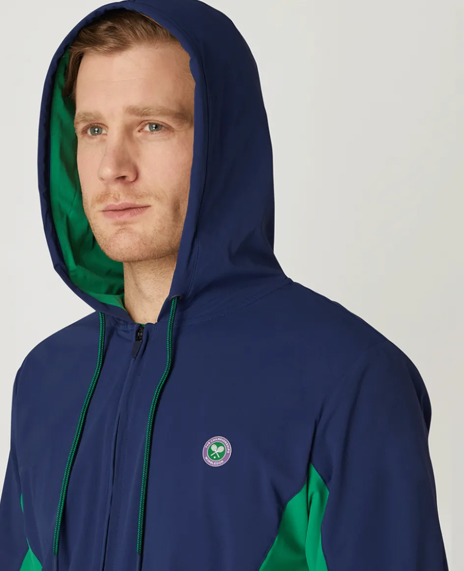 Wimbledon Mens Hooded Jacket - Multi- Jackets & Coats