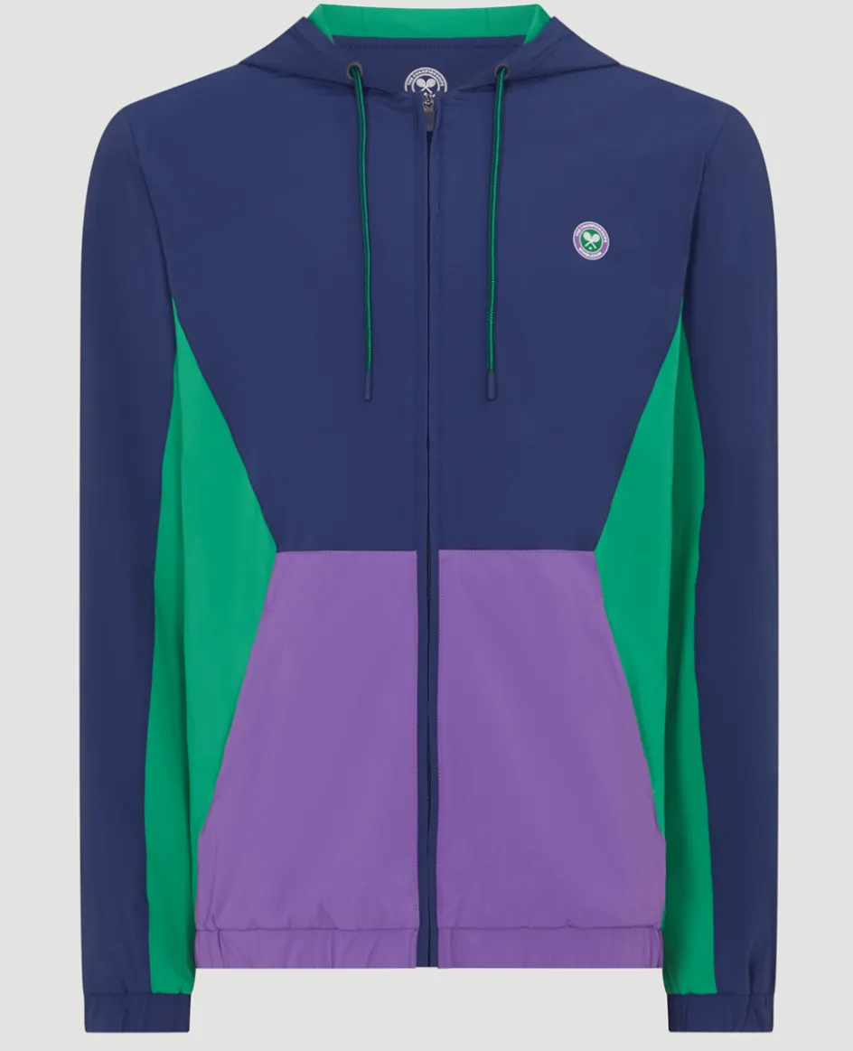 Wimbledon Mens Hooded Jacket - Multi- Jackets & Coats