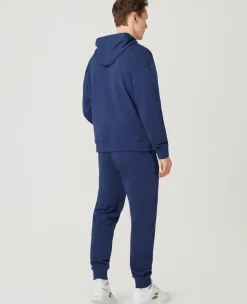 Wimbledon Mens Hooded Sweatshirt - Navy- Sweatshirts & Hoodies