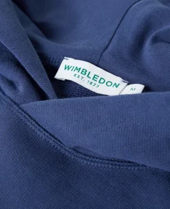 Wimbledon Mens Hooded Sweatshirt - Navy- Sweatshirts & Hoodies