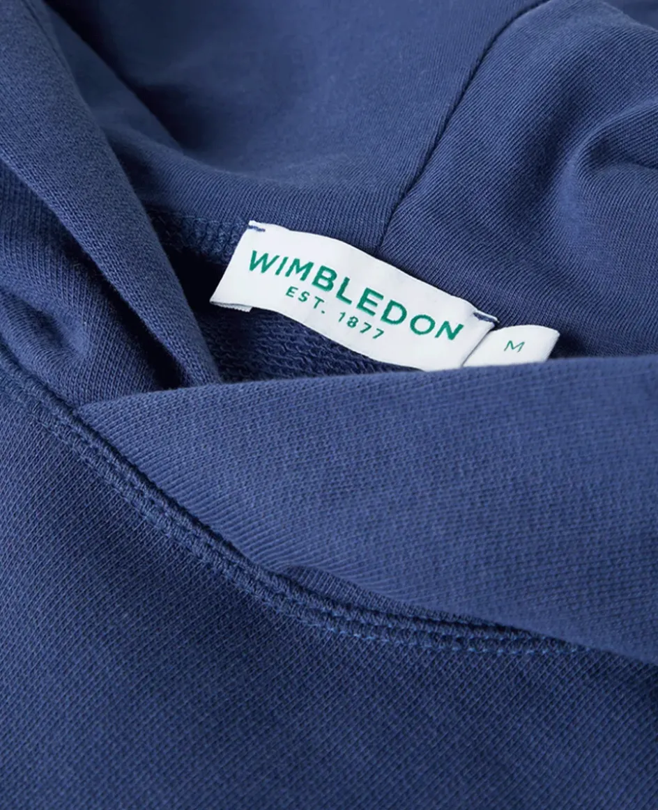Wimbledon Mens Hooded Sweatshirt - Navy- Sweatshirts & Hoodies