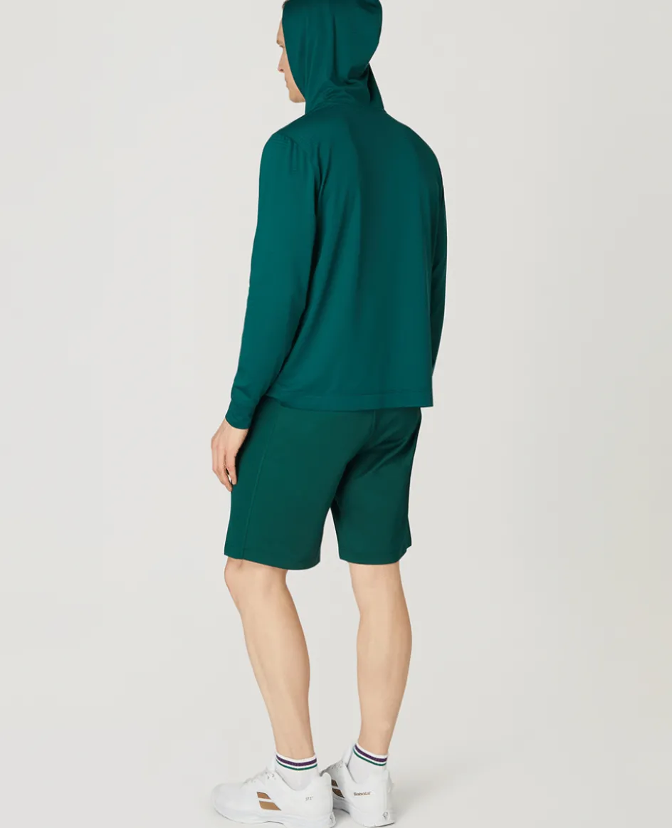 Wimbledon Mens Light Performance Hoody - Green- Sweatshirts & Hoodies|Sweatshirts & Hoodies