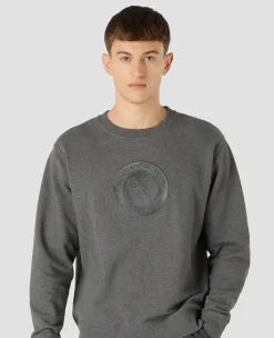 Wimbledon Mens Monobrand Logo Sweatshirt - Charcoal- Sweatshirts & Hoodies