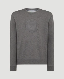Wimbledon Mens Monobrand Logo Sweatshirt - Charcoal- Sweatshirts & Hoodies