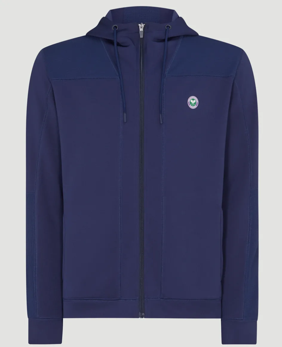 Wimbledon Mens Performance Hoody - Navy- Sweatshirts & Hoodies