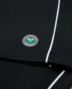 Wimbledon Mens Performance Piped Shorts - Black- Trousers & Shorts|Trousers & Shorts