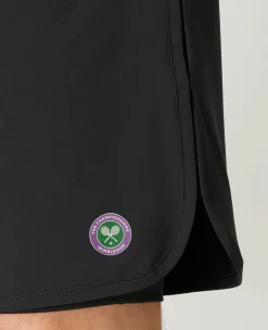 Wimbledon Mens Performance Short - Black- Trousers & Shorts|Trousers & Shorts
