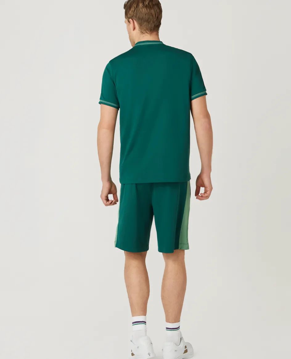 Wimbledon Mens Performance Short - Green- Trousers & Shorts
