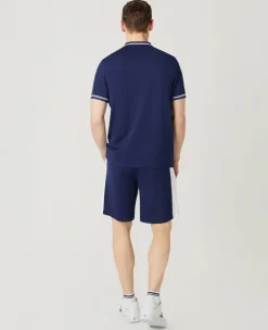 Wimbledon Mens Performance Short - Navy & White- Trousers & Shorts