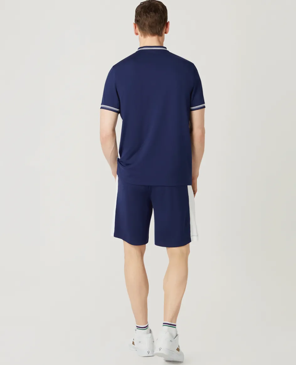 Wimbledon Mens Performance Short - Navy & White- Trousers & Shorts