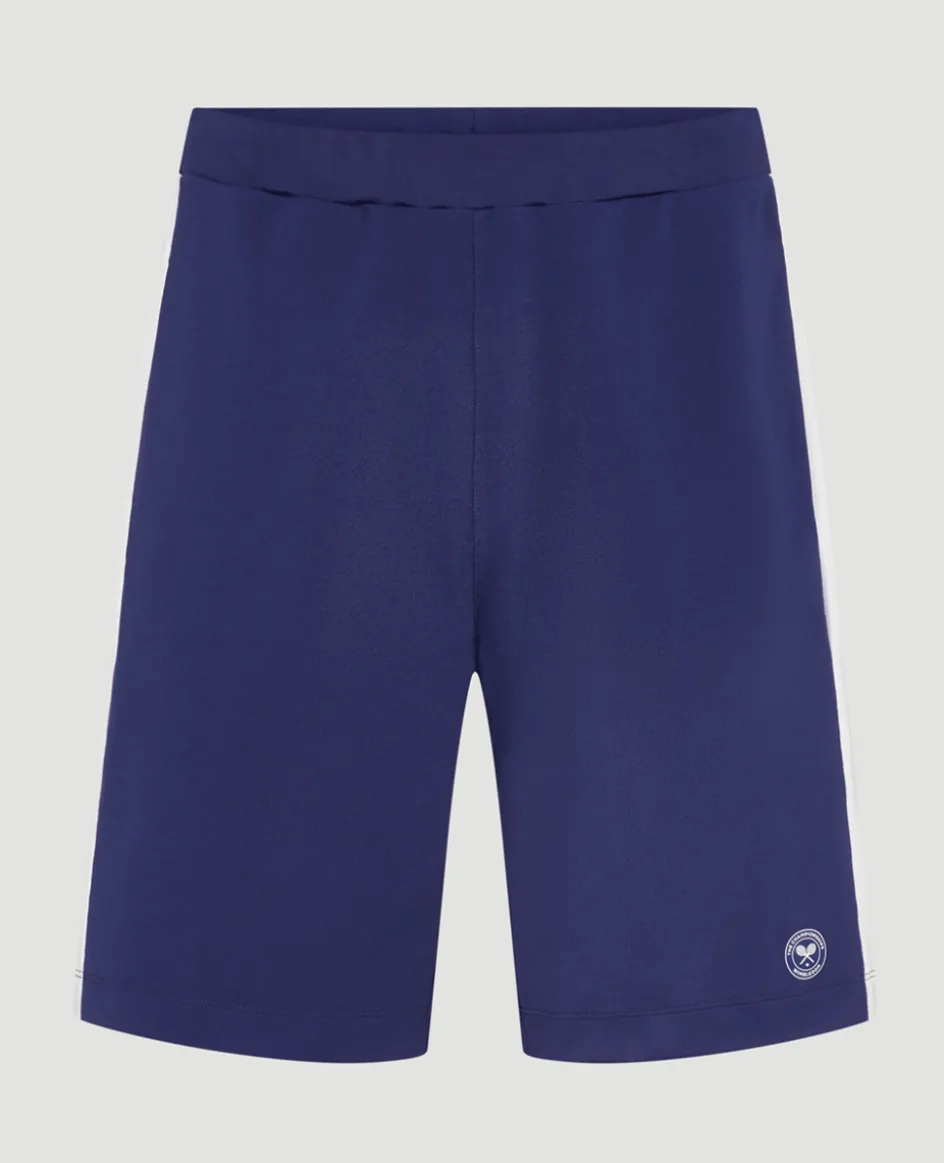 Wimbledon Mens Performance Short - Navy & White- Trousers & Shorts