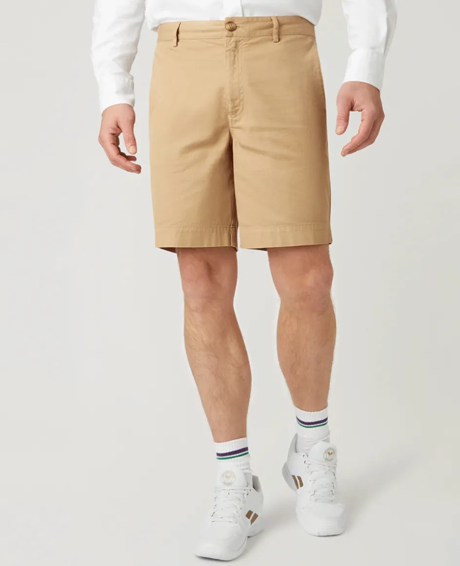 Wimbledon Mens Shorts - Stone- Trousers & Shorts