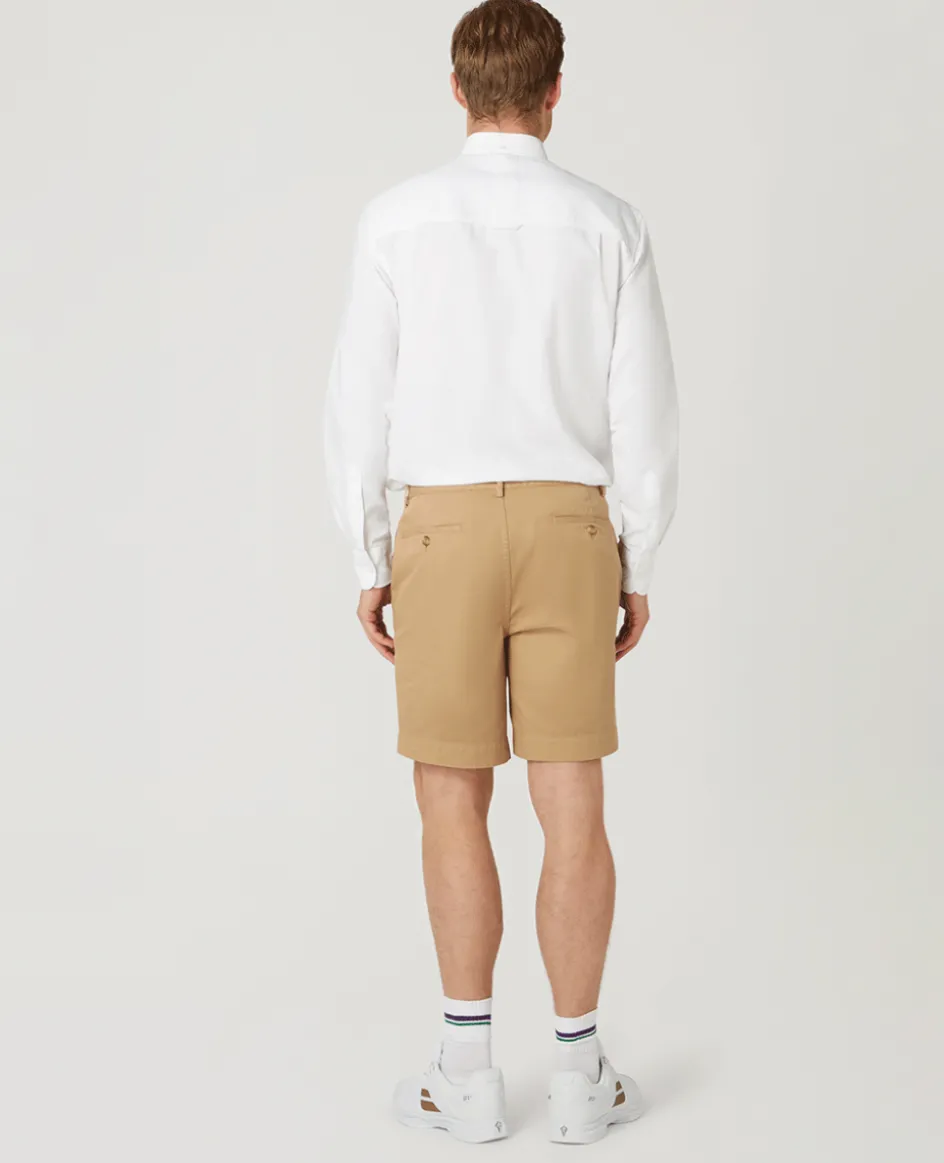 Wimbledon Mens Shorts - Stone- Trousers & Shorts