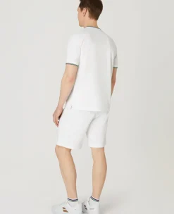 Wimbledon Mens Square Performance T-Shirt - White- Tops & T-Shirts|T-Shirts