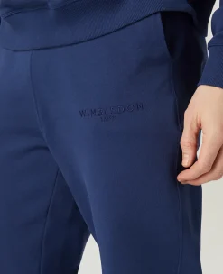 Wimbledon Mens 1877 Sweatpants - Navy- Trousers & Shorts