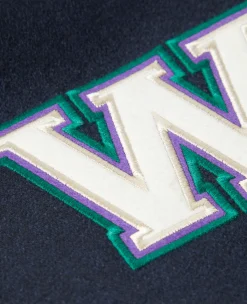 Wimbledon Mens Varsity Jacket - Navy- Jackets & Coats