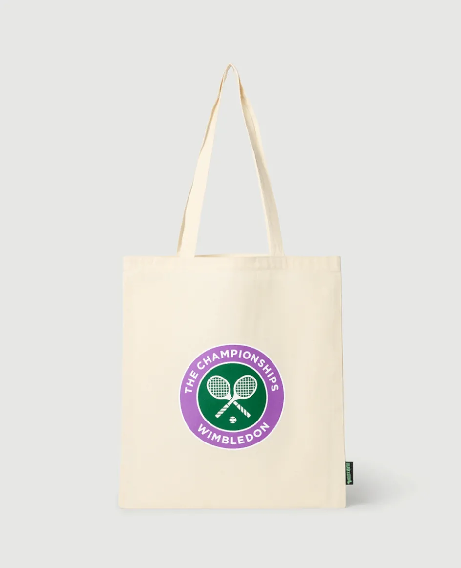 Wimbledon Organic Cotton Shopper Tote with Championships Logo - Natural- Shopper