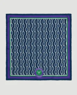 Wimbledon Pocket Square - Rackets- Accessories