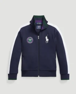 Wimbledon Polo Ralph Lauren Ball Girl Track Jacket - Navy-Kids Jackets & Coats