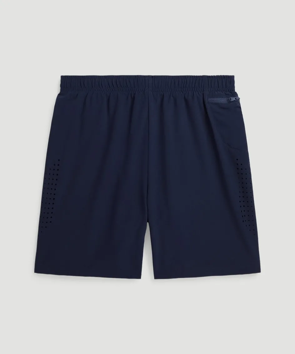 Wimbledon Polo Ralph Lauren Kids Ballkid Performance Shorts - Navy-Kids Trousers & Shorts