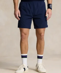 Wimbledon Polo Ralph Lauren Mens Ballboy Shorts - Navy- Trousers & Shorts