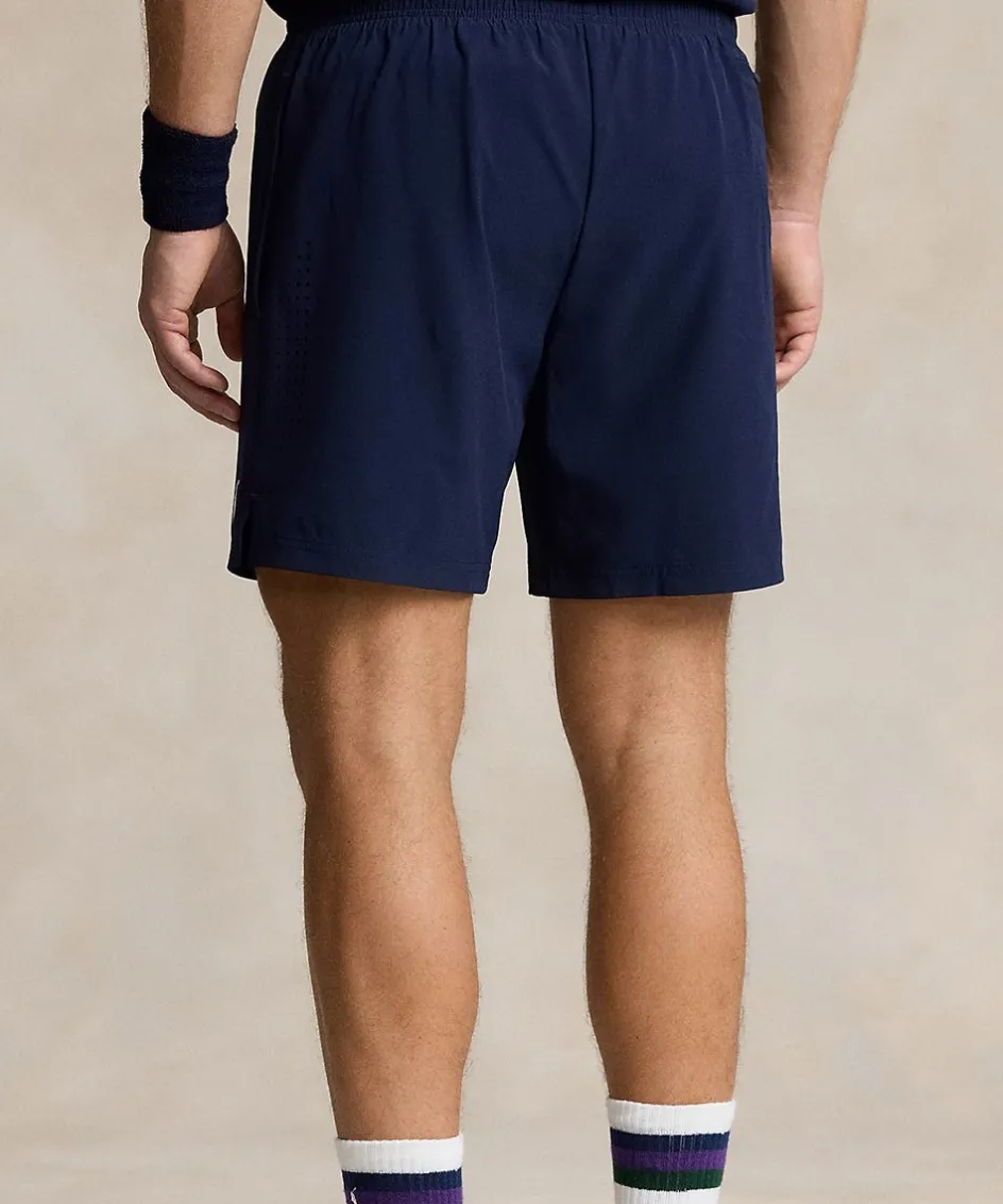 Wimbledon Polo Ralph Lauren Mens Ballboy Shorts - Navy- Trousers & Shorts