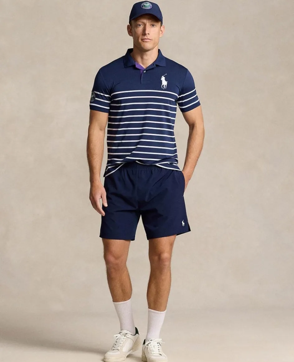 Wimbledon Polo Ralph Lauren Mens Ballboy Polo Shirt - Navy- Polo Shirts