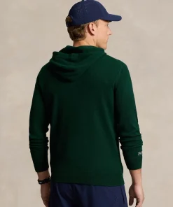 Wimbledon Polo Ralph Lauren Mens Washable Cashmere Sweater - Green- Knitwear