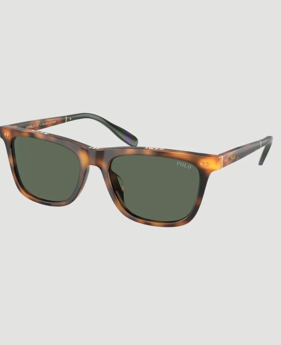 Wimbledon Polo Ralph Lauren PH4205U Shiny Red Havana- Sunglasses