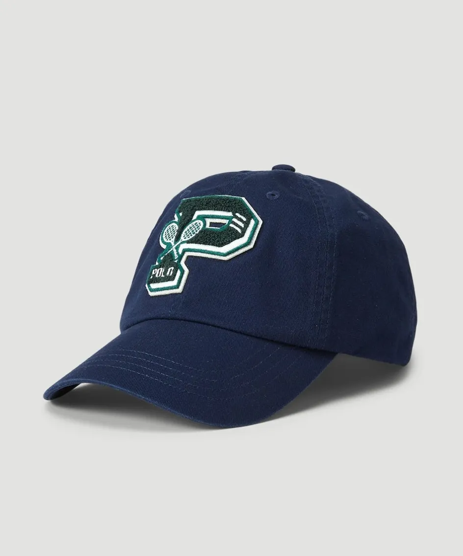 Wimbledon Polo Ralph Lauren Twill Ball Cap - Navy- Baseball Cap
