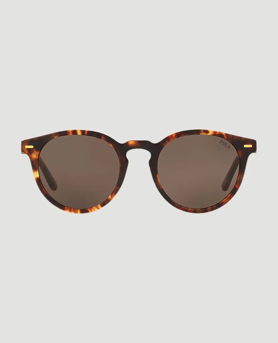 Wimbledon Polo Ralph Lauren X Shiny Havana Polo Sunglasses- Sunglasses