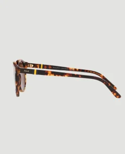 Wimbledon Polo Ralph Lauren X Shiny Havana Polo Sunglasses- Sunglasses